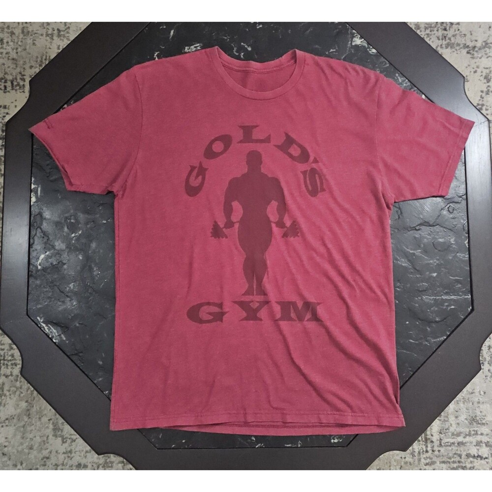 Vintage Gold’s Gear Gold’s Gym T Shirt XL Red Faded Y2K Bodybuilding Tee